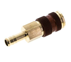 Messing DN 7.2 (Euro) Bruin-Coded Luchtkoppeling Snelkoppeling 9 mm Slangpilaar