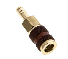 Messing DN 7.2 (Euro) Bruin-Coded Luchtkoppeling Snelkoppeling 9 mm Slangpilaar