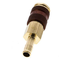Messing DN 7.2 (Euro) Bruin-Coded Luchtkoppeling Snelkoppeling 9 mm Slangpilaar