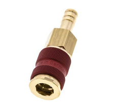 Messing DN 7.2 (Euro) Rood-Coded Luchtkoppeling Snelkoppeling 9 mm Slangpilaar