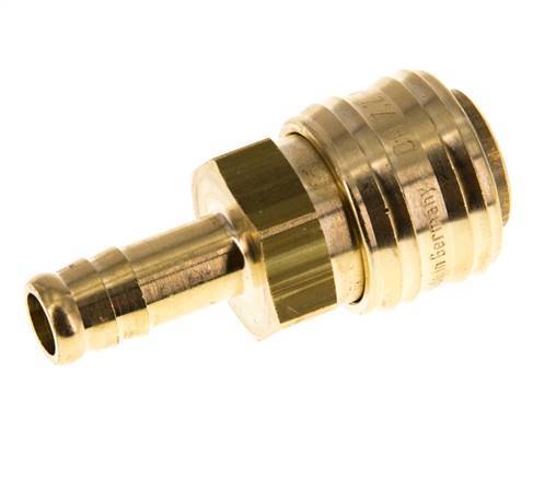 Messing DN 7.2 (Euro) Luchtkoppeling Snelkoppeling 10 mm Slangpilaar Double Shut-Off
