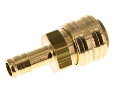 Messing DN 7.2 (Euro) Luchtkoppeling Snelkoppeling 10 mm Slangpilaar Double Shut-Off