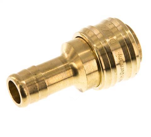 Messing DN 7.2 (Euro) Luchtkoppeling Snelkoppeling 13 mm Slangpilaar Double Shut-Off