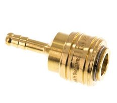 Messing DN 7.2 (Euro) Luchtkoppeling Snelkoppeling 6 mm Slangpilaar Double Shut-Off