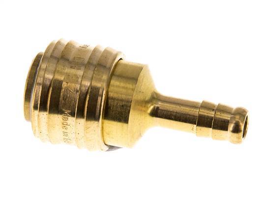 Messing DN 7.2 (Euro) Luchtkoppeling Snelkoppeling 8 mm Slangpilaar Double Shut-Off