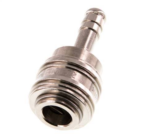 Vernikkeld Messing DN 7.2 (Euro) Luchtkoppeling Snelkoppeling 8 mm Slangpilaar