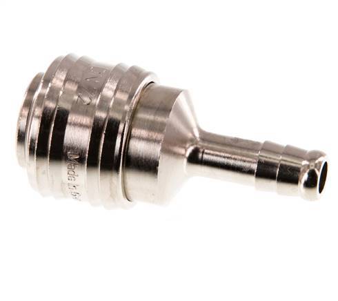 Vernikkeld Messing DN 7.2 (Euro) Luchtkoppeling Snelkoppeling 8 mm Slangpilaar