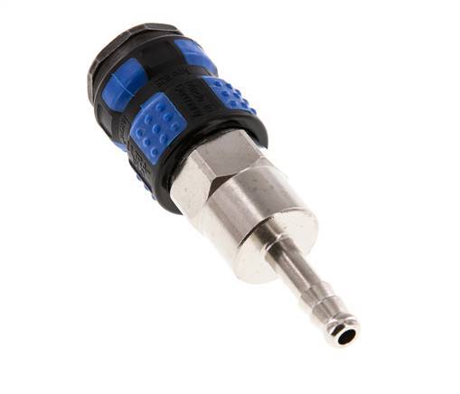 Vernikkeld Messing DN 7.8 Luchtkoppeling Snelkoppeling 6 mm Slangpilaar