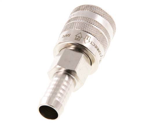 Vernikkeld Messing DN 7.8 Safety Luchtkoppeling Snelkoppeling 13 mm Slangpilaar