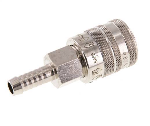 Vernikkeld Messing DN 7.8 Safety Luchtkoppeling Snelkoppeling 9 mm Slangpilaar