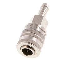 Nickel-plated Brass DN 7.8 Safety Air Coupling Socket 9 mm Hose Pillar