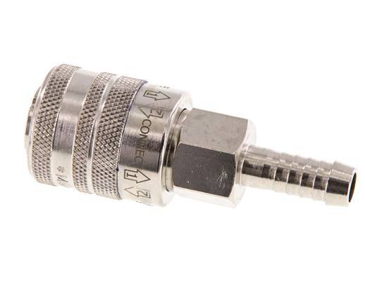 Vernikkeld Messing DN 7.8 Safety Luchtkoppeling Snelkoppeling 9 mm Slangpilaar