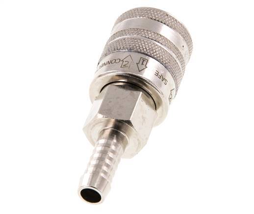 Vernikkeld Messing DN 7.8 Safety Luchtkoppeling Snelkoppeling 9 mm Slangpilaar