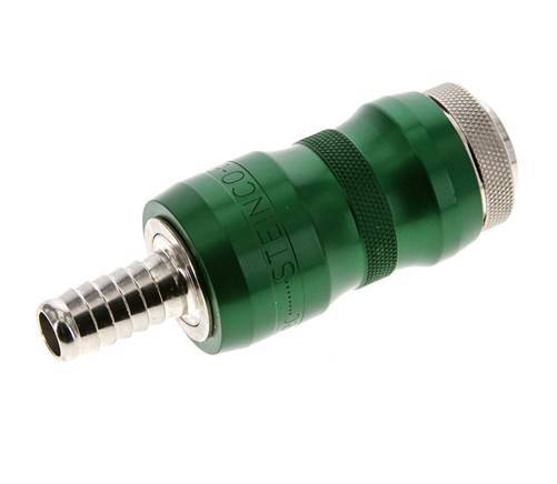 Vernikkeld Messing DN 7.8 Safety Luchtkoppeling Snelkoppeling met Schuifhuls 10 mm Slangpilaar