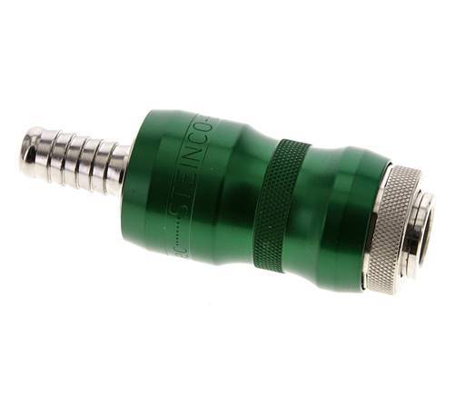 Vernikkeld Messing DN 7.8 Safety Luchtkoppeling Snelkoppeling met Schuifhuls 10 mm Slangpilaar