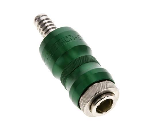 Vernikkeld Messing DN 7.8 Safety Luchtkoppeling Snelkoppeling met Schuifhuls 10 mm Slangpilaar