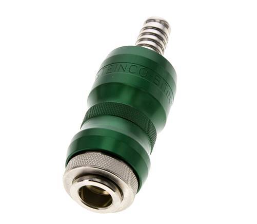 Vernikkeld Messing DN 7.8 Safety Luchtkoppeling Snelkoppeling met Schuifhuls 10 mm Slangpilaar
