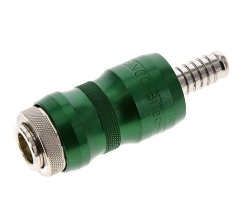 Vernikkeld Messing DN 7.8 Safety Luchtkoppeling Snelkoppeling met Schuifhuls 10 mm Slangpilaar