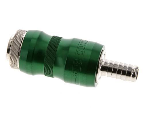 Vernikkeld Messing DN 7.8 Safety Luchtkoppeling Snelkoppeling met Schuifhuls 10 mm Slangpilaar