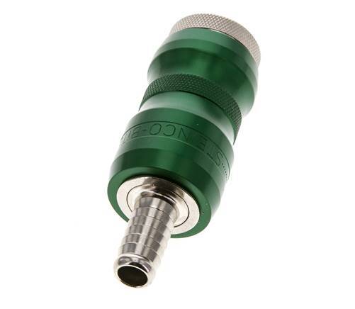 Vernikkeld Messing DN 7.8 Safety Luchtkoppeling Snelkoppeling met Schuifhuls 10 mm Slangpilaar