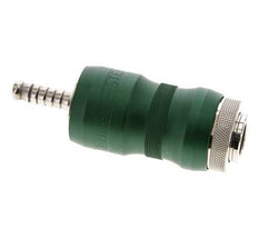 Vernikkeld Messing DN 7.8 Safety Luchtkoppeling Snelkoppeling met Schuifhuls 6 mm Slangpilaar