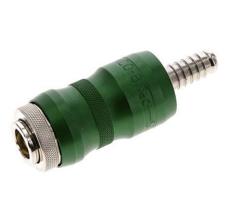 Vernikkeld Messing DN 7.8 Safety Luchtkoppeling Snelkoppeling met Schuifhuls 9 mm Slangpilaar