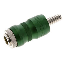 Vernikkeld Messing DN 7.8 Safety Luchtkoppeling Snelkoppeling met Schuifhuls 9 mm Slangpilaar