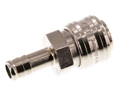 Vernikkeld Messing DN 7.2 (Euro) Luchtkoppeling Snelkoppeling 10 mm Slangpilaar Double Shut-Off