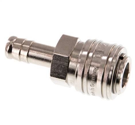 Vernikkeld Messing DN 7.2 (Euro) Luchtkoppeling Snelkoppeling 10 mm Slangpilaar Double Shut-Off