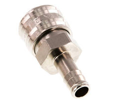 Vernikkeld Messing DN 7.2 (Euro) Luchtkoppeling Snelkoppeling 10 mm Slangpilaar Double Shut-Off