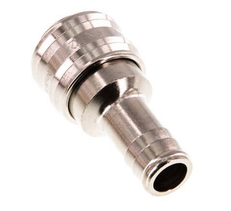 Vernikkeld Messing DN 7.2 (Euro) Luchtkoppeling Snelkoppeling 13 mm Slangpilaar Double Shut-Off