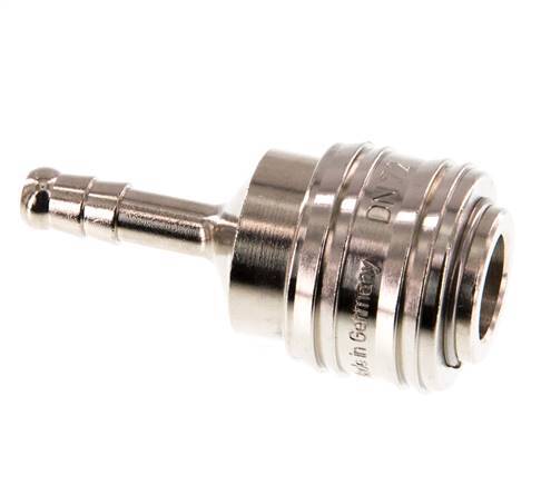 Vernikkeld Messing DN 7.2 (Euro) Luchtkoppeling Snelkoppeling 6 mm Slangpilaar Double Shut-Off