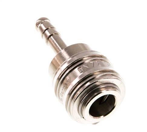 Vernikkeld Messing DN 7.2 (Euro) Luchtkoppeling Snelkoppeling 6 mm Slangpilaar Double Shut-Off