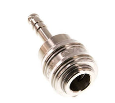Vernikkeld Messing DN 7.2 (Euro) Luchtkoppeling Snelkoppeling 6 mm Slangpilaar Double Shut-Off