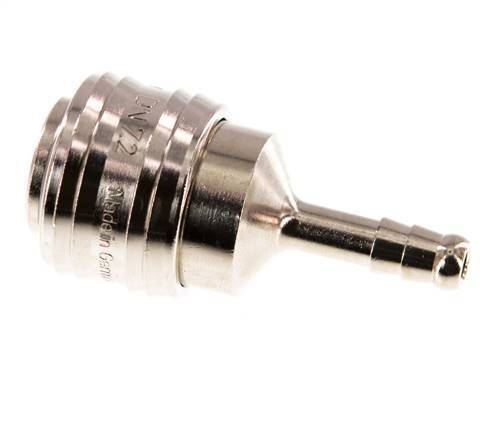 Vernikkeld Messing DN 7.2 (Euro) Luchtkoppeling Snelkoppeling 6 mm Slangpilaar Double Shut-Off