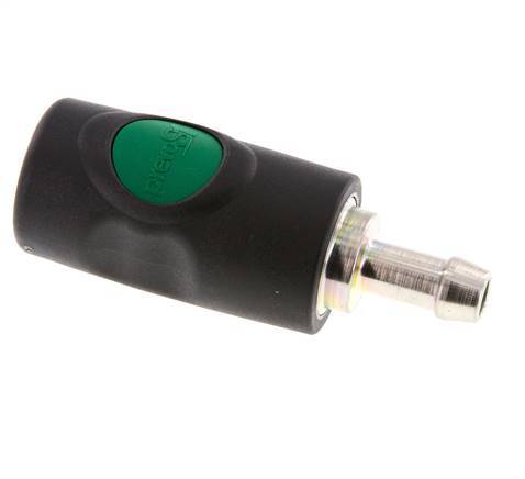 Composiet materiaal DN 7.4 Safety Luchtkoppeling Snelkoppeling met Drukknop 10 mm Slangpilaar