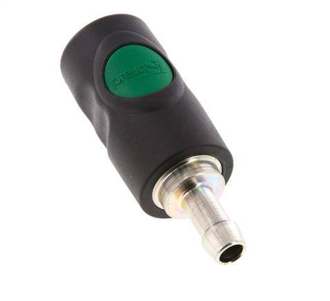 Composiet materiaal DN 7.4 Safety Luchtkoppeling Snelkoppeling met Drukknop 10 mm Slangpilaar