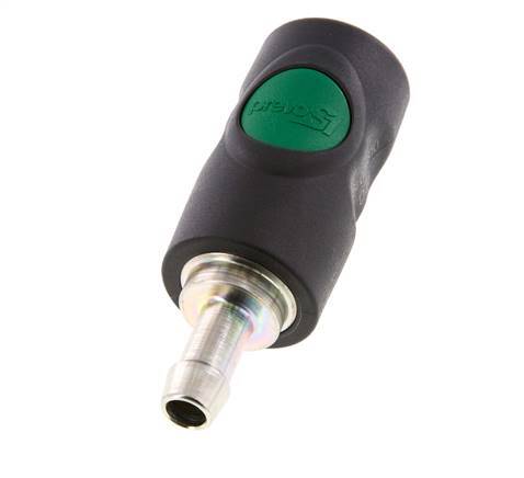 Composiet materiaal DN 7.4 Safety Luchtkoppeling Snelkoppeling met Drukknop 10 mm Slangpilaar