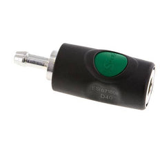 Composiet materiaal DN 7.4 Safety Luchtkoppeling Snelkoppeling met Drukknop 8 mm Slangpilaar