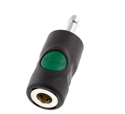 Composiet materiaal DN 7.4 Safety Luchtkoppeling Snelkoppeling met Drukknop 8 mm Slangpilaar