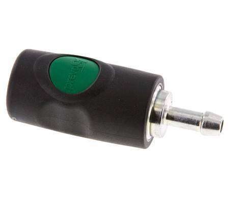 Composiet materiaal DN 7.4 Safety Luchtkoppeling Snelkoppeling met Drukknop 8 mm Slangpilaar