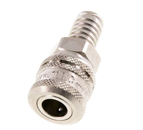 Staal/Messing DN 7.2 (Euro) Safety Luchtkoppeling Snelkoppeling 13 mm Slangpilaar
