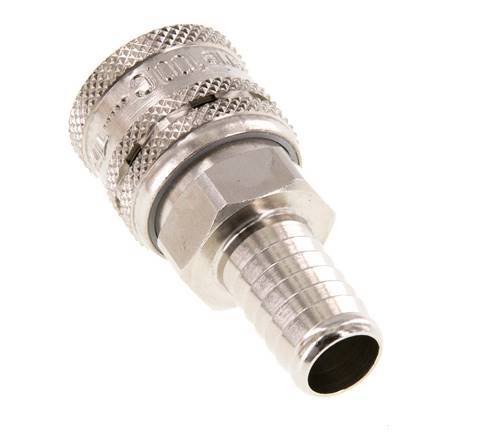 Staal/Messing DN 7.2 (Euro) Safety Luchtkoppeling Snelkoppeling 13 mm Slangpilaar