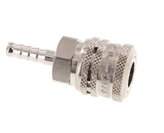 Staal/Messing DN 7.2 (Euro) Safety Luchtkoppeling Snelkoppeling 6 mm Slangpilaar