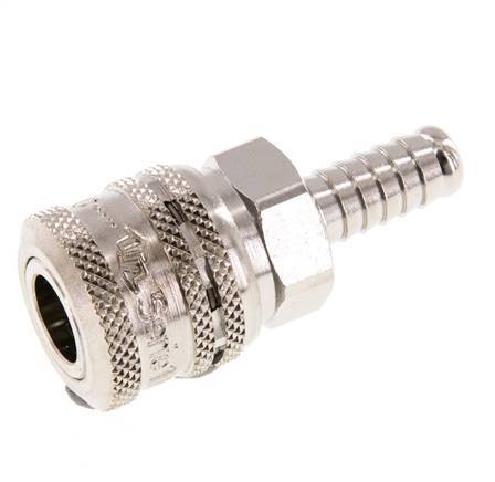 Staal/Messing DN 7.2 (Euro) Safety Luchtkoppeling Snelkoppeling 9 mm Slangpilaar