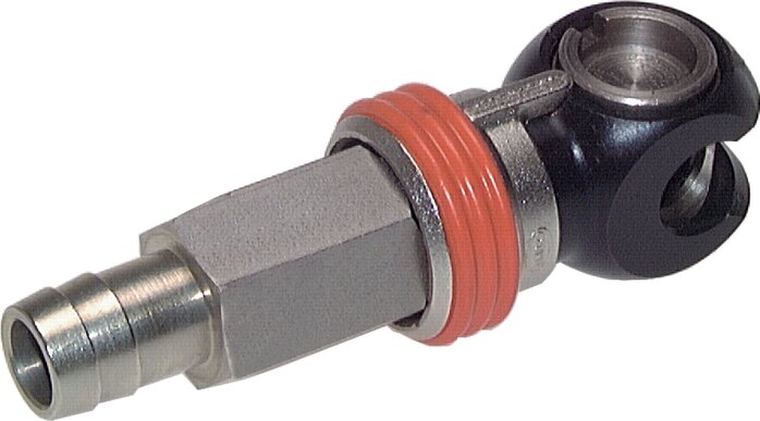 Staal/Messing DN 8 Safety Luchtkoppeling Snelkoppeling 9 mm Slangpilaar