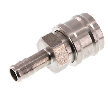 RVS DN 7.2 (Euro) Luchtkoppeling Snelkoppeling 10 mm Slangpilaar