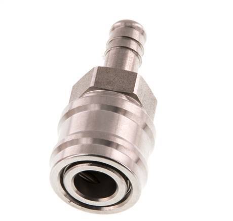 RVS DN 7.2 (Euro) Luchtkoppeling Snelkoppeling 10 mm Slangpilaar