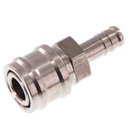 RVS DN 7.2 (Euro) Luchtkoppeling Snelkoppeling 10 mm Slangpilaar