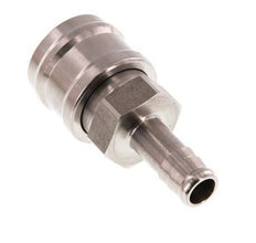RVS DN 7.2 (Euro) Luchtkoppeling Snelkoppeling 10 mm Slangpilaar